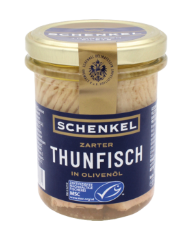 Schenkel MSC Thunfisch in Olivenoel, 140gAbtropfgewicht